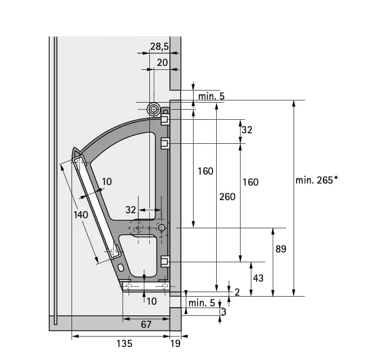 Trzyrzędowy mechanizm uchylny: Pojemna szafka na buty DIY