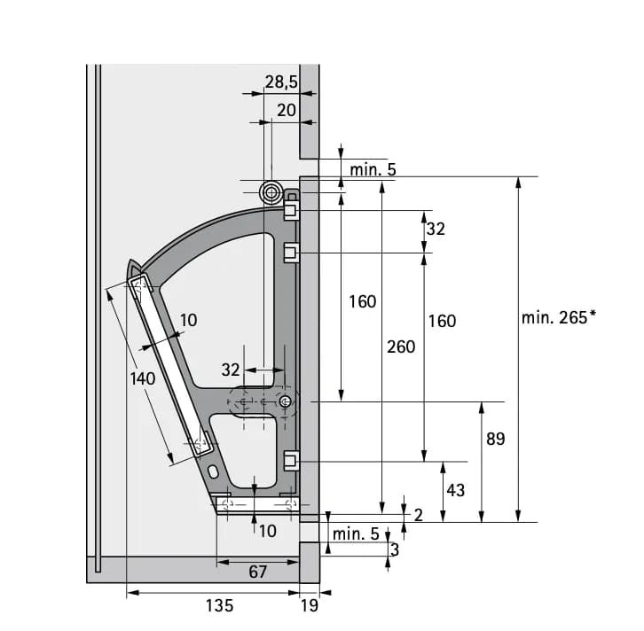Trzyrzędowy mechanizm uchylny: Pojemna szafka na buty DIY